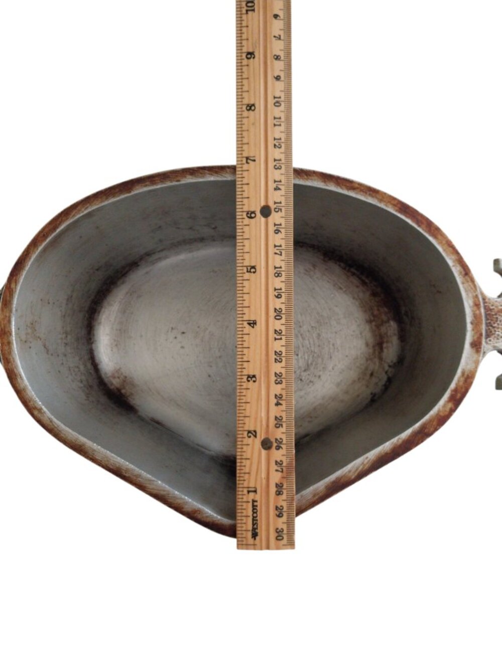 Vintage Guardian Service Ware Tringle Pot Roaster Gently Used Hammered Aluminum - Picture 14 of 14